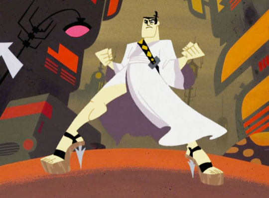 shiqq:  hexmaniacmareen: frostytips:  brusk-ghost:  cooliamars:  thehauntedumbrella:  cooliamars:  one of the best things about samurai jack is that, YOU WANT HIM IN AN OUTFIT???? ITS LIKELY CANON! Suit? CANON. Dress? CANON. Turtle neck? CANON. HEELS?