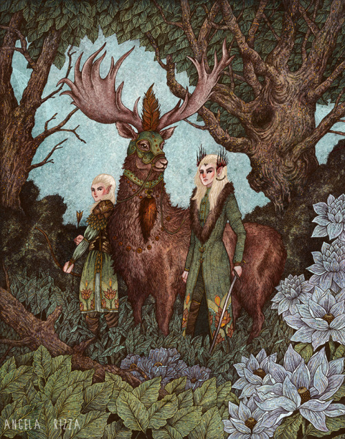 lohrien:Tolkien Illustrations by Angela Rizza  dA l tumblr l shop