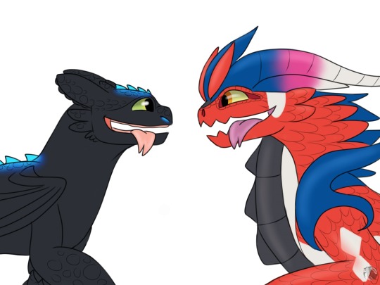 just noticed shiny koraidon and miraidon look very similar to toothless and  the lightfury : r/MandJTV