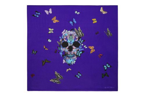 Damien Hirst x Alexander McQueen Scarf Collection.(via Damien Hirst x Alexander McQueen Scarf Collec