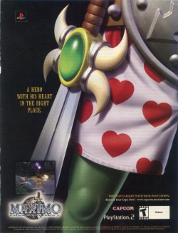 Old PS2 ad for the game Maximo: Ghosts to