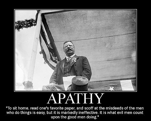 liberatingreality:  Apathy is ignorance; if you do not care, you do not understand.