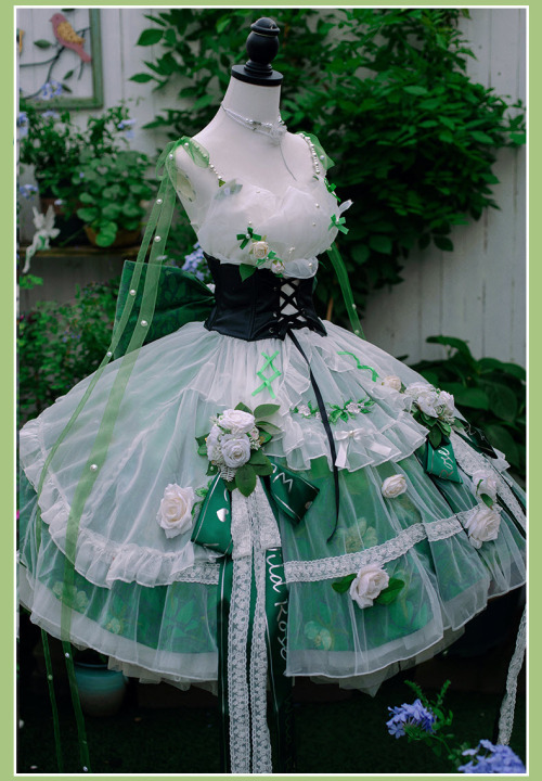 New Release: -The Wild Roses- Lolita Dress Set And Its Matching Shoes
