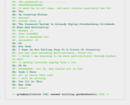 Jade and Kanaya’s 15th convo.