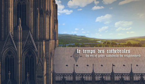 LE TEMPS DES CATHEDRALES The set of hood deco cathedrals for TS2.I have always admired gothic archit