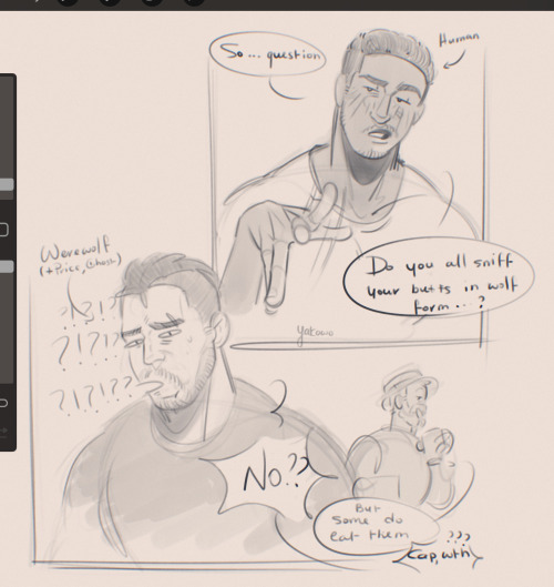 Werewolf AU And Real Questions