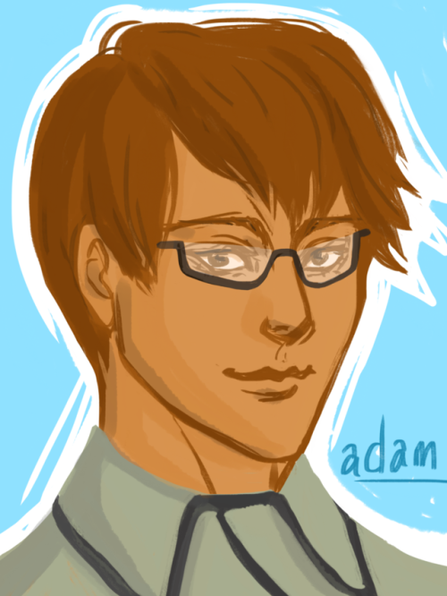 Still playing around with my new sketch program, and I drew Adam.