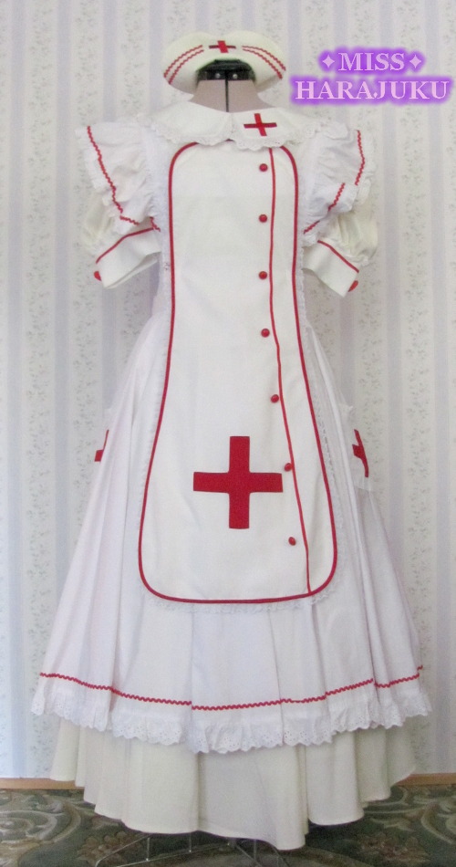 happyun-birthday:  miss-harajuku:  Milky Ange ✩ Nurse Maid Halfrida Set Looking