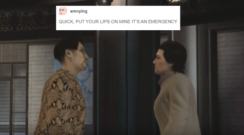 snakesandcherryblossoms:Yakuza + textposts: Dead Souls edition