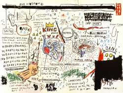 jimlovesart:  Jean-Michel Basquiat - King