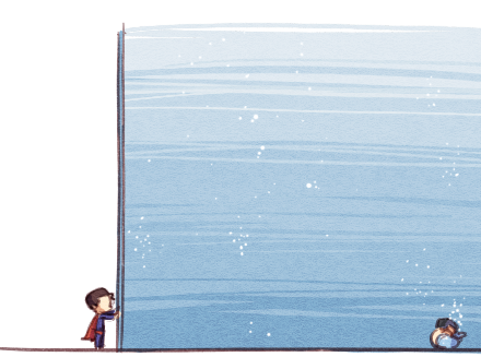 perooooo:  A short story about Superman saving mermaid Bruce and bringing him back