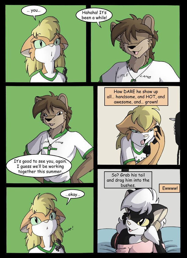 furry-yiff-comics:  Amy’s Little Lamb Summer Camp Adventure (1/3)