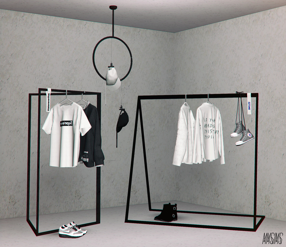 The Sims 4 Cc Clothes Rack