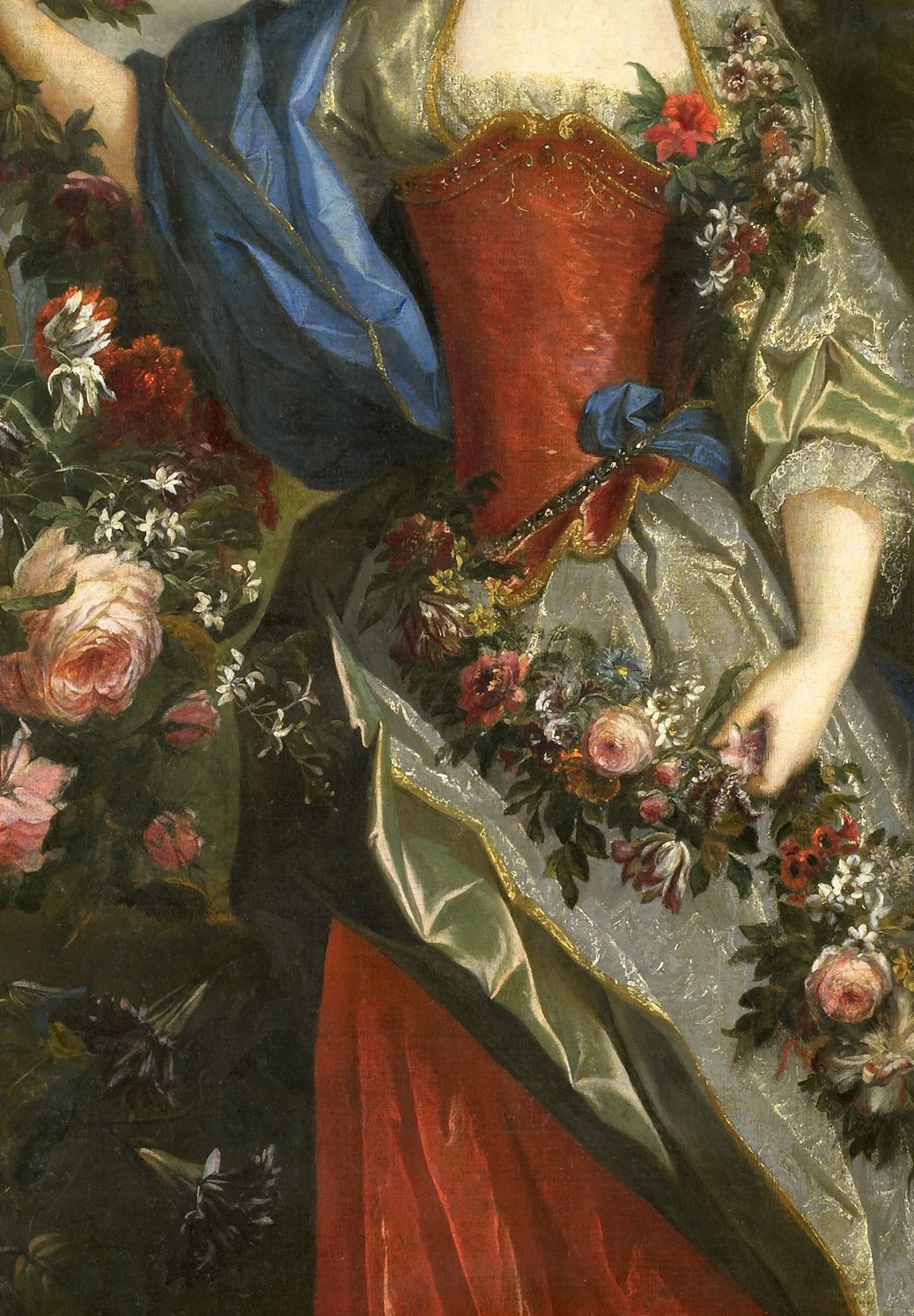 thevictorianduchess:  Marie Louise Élisabeth d’Orléans as Flora (detail)Nicolas