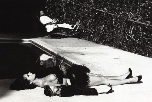 hauntedbystorytelling: Helmut Newton :: Nastassia Kinski with Marlene Dietrich doll and movie direct