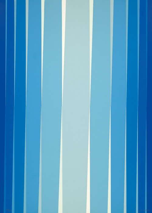 Lothar Quinte, Composition of stripes, 1972. Serigraphy. Via Gallerie Bassenge.