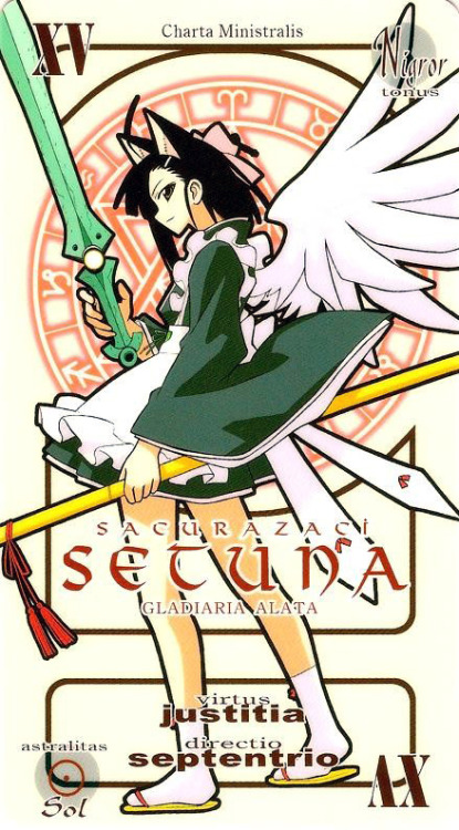 crimsonhaired: Setsuna Sakurazaki (桜咲 刹那) (My favorite design pactio card)