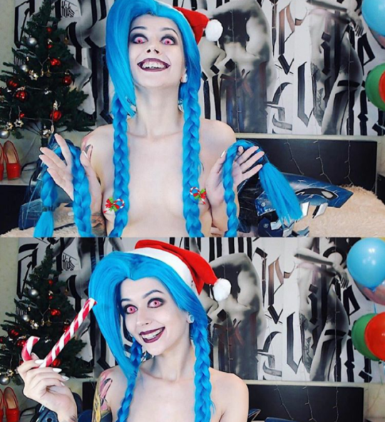 the-wholesome-whore:  You all wanted more Jinx sooo…here you are!!! ^-^ stay tuned for that vid of me fucking my holes in this cosplay at 1k followers!! Just 50 more to go so yayyy! Hehe i hope u enjoy! If u wanna add me up on league dm me!! I’m gonna