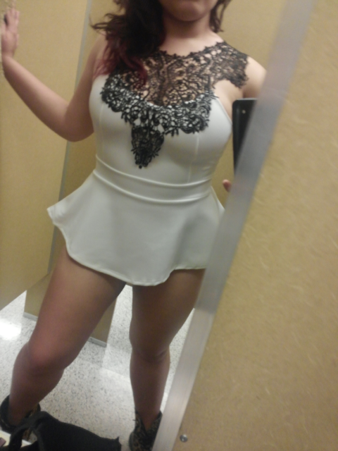 emeenes:  “Would you fuck me after a date night in this?” 