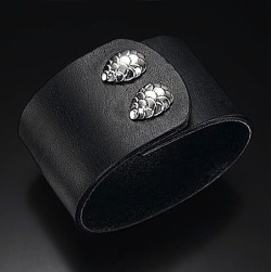 Leather & Silver cuff created by Seokim