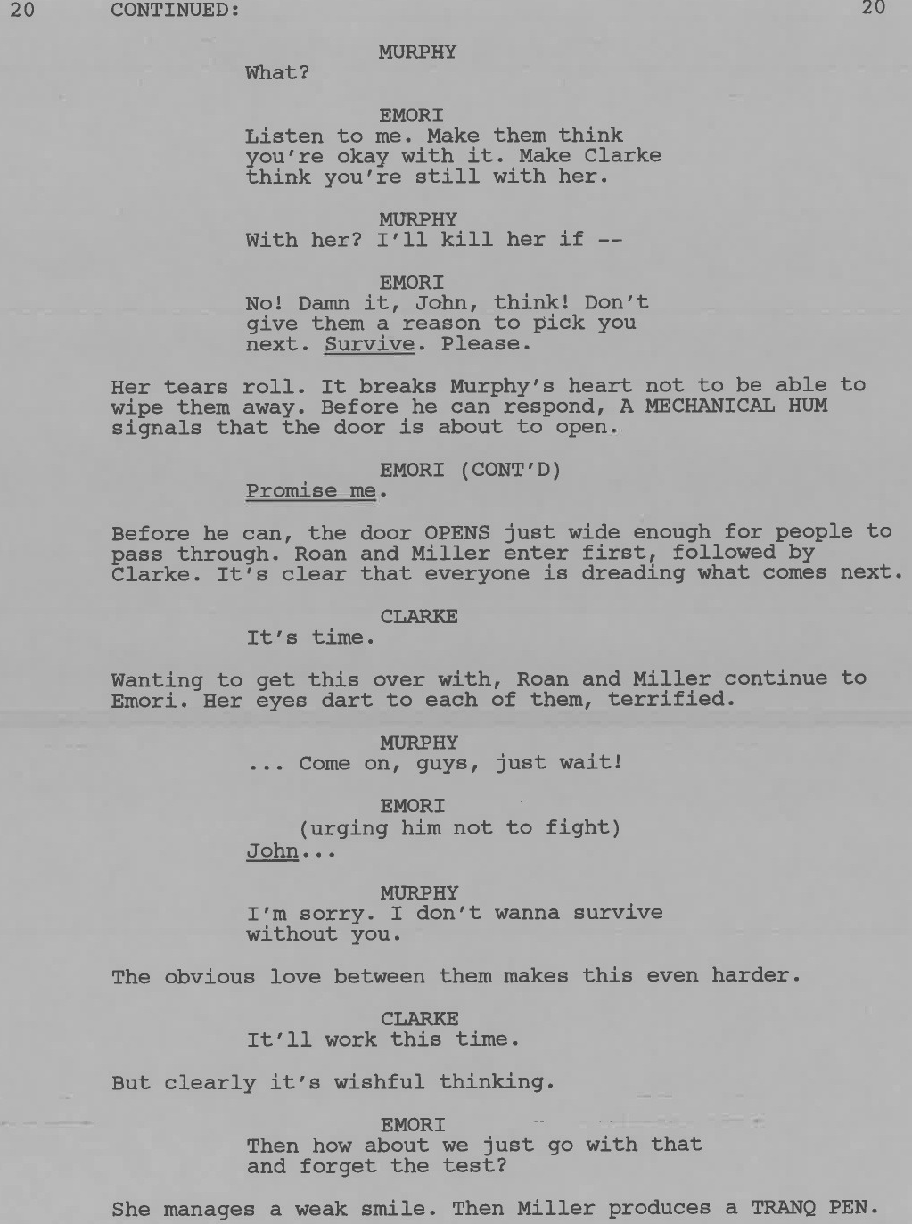 Happy Wednesday!  For today’s Script to Screen please enjoy this scene from “God