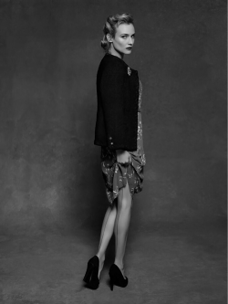 Suicideblonde:  Diane Kruger Photographed By Karl Lagerfeld For Chanel’s Little