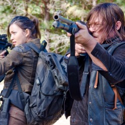 Reedus-Place:  Walkingwithreedus:  Daryl Dixon And Rosita Espinosa - The Walking