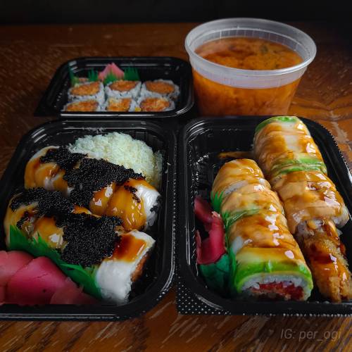 sushioverload:  After workout protein from Asian Bistro - Morgantown, WV