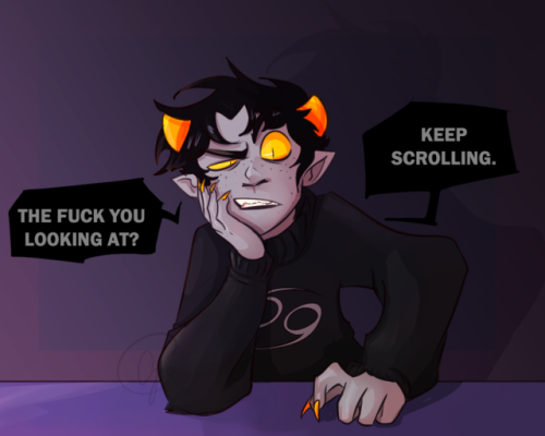 slightly-gay-pogohammer: it’s cascade’s birthday so i’m allowed to draw homestuck