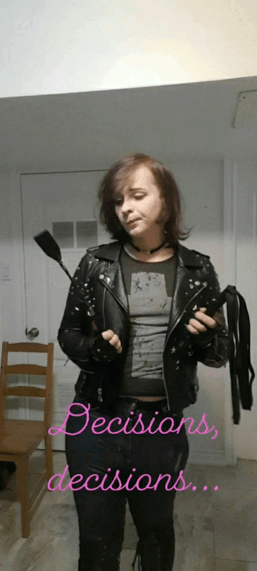maidenofmadness:Anyone have a preference? Riding crop or cane, always. Heh 