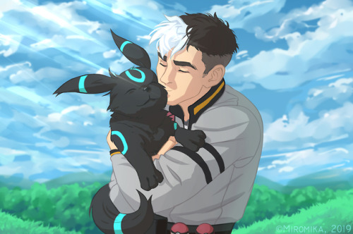 miromika:Pokémon!AU with sheith again <3p.s. my vision: Shiro left the Eevee to Keith when he wen