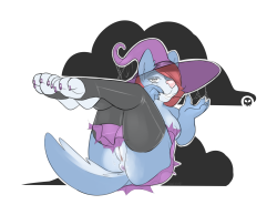 mewdlog:Witch Pup     Commissioned by BrinnaPup