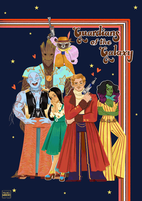 Guardians of the Galaxy in ‘70s fashion!