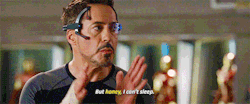 oscarextrada:   Tony Stark + his pet names for Pepper in Iron Man 3  
