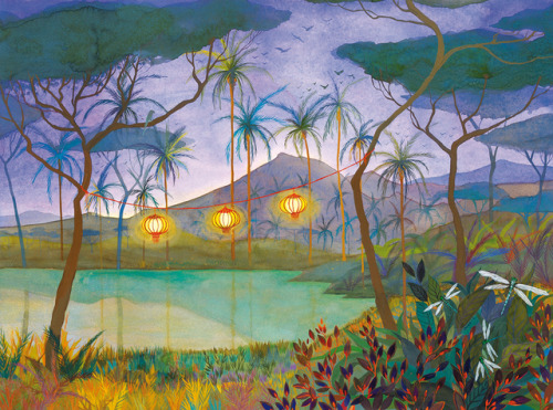 myfairynuffstuff:Melissa Launay (b.1979) - The Glowing Memory of a Summer’s Dream. 2012. Gouache on 