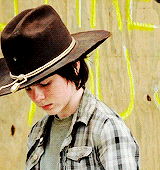 world-of-walkers:     the walking dead meme | nine characters [3/9]↳ Carl Grimes 