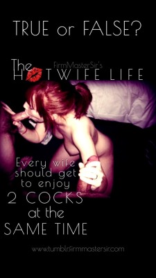 hotwifescuck:  Absolutely true!!!www.hotwifescuck.tumblr.com