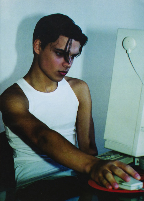 fileformat:  halogenic:  “Cyber Boy” - Steven Underhill, XY Magazine February 1999   my secretary 