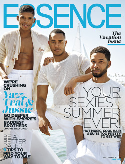 celebritiesofcolor:  Trai Byers, Jussie Smollett and Bryshere Gray on the cover of ESSENCE Magazzine