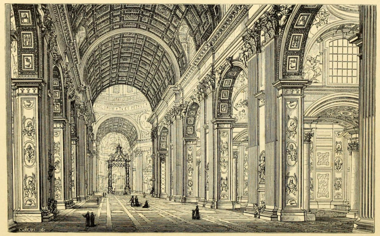 Inside St Peter’s, Vatican City