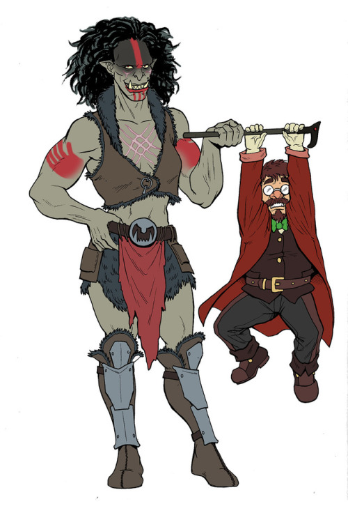 Vraggi and her boss/best friend, the Arcanist Flint Von Wheezebuckle. A skilled necromancer, Flint&r