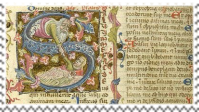 Illuminated manuscript dragon