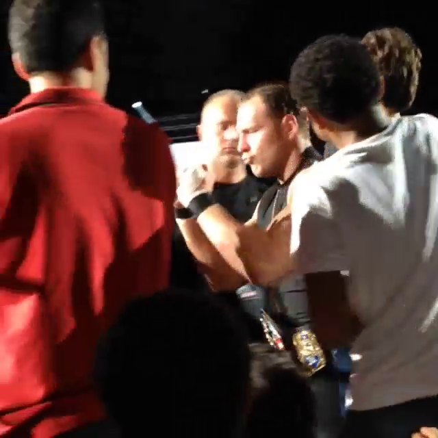 foreverambrose:  Dean making his entrance in Abu Dhabi 