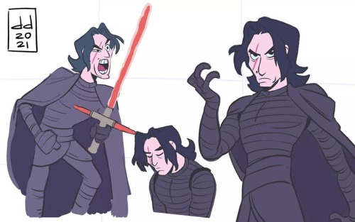 Antes de hacer la escena del Kylo Ren, hice otros Kylo Rens de practica :3 Kylo-kun berrinchudo  #ky