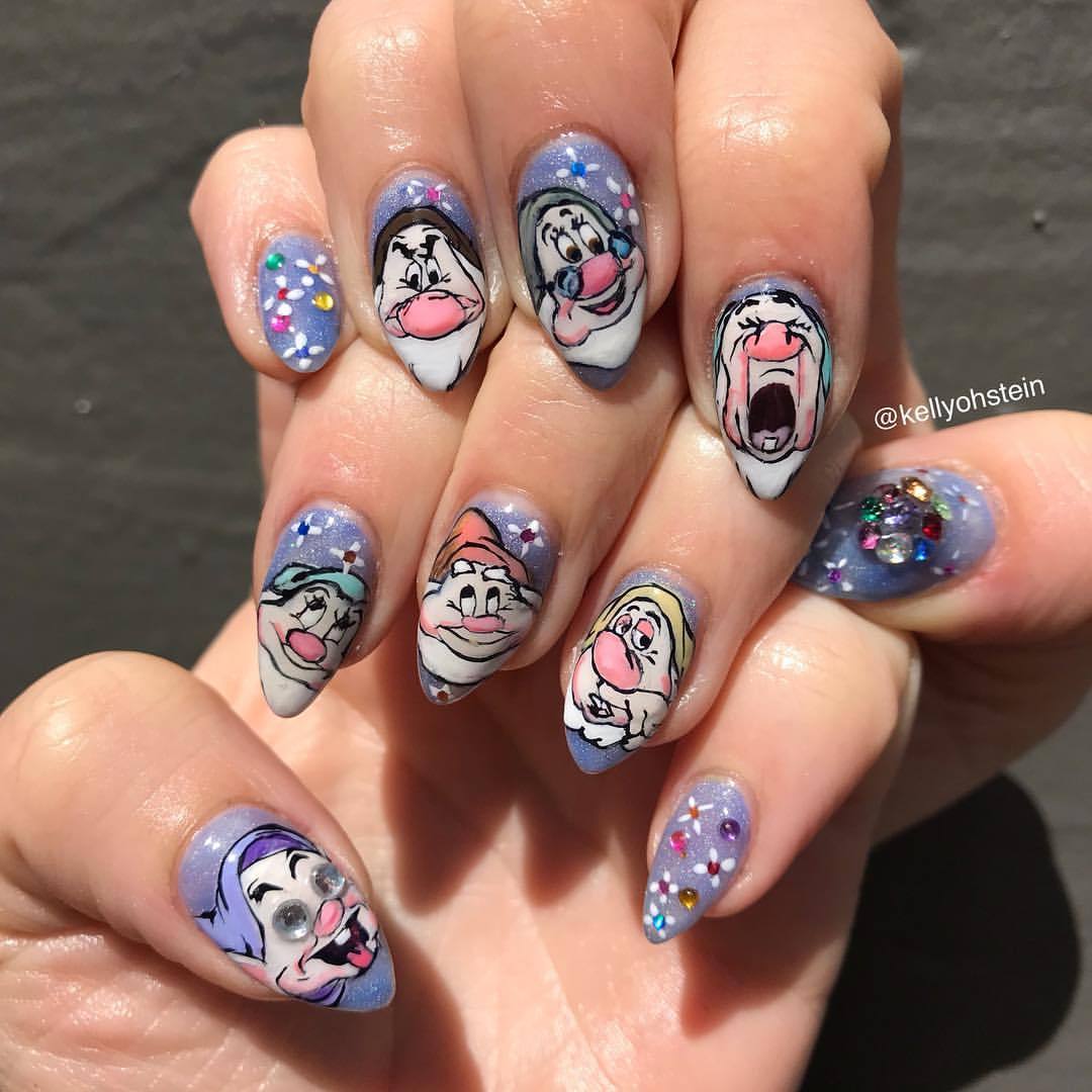 Never Gonna Give You Up: Challenge Day 3: Inspired by a Tutorial | Disney  inspired nails, Disney nails, Snow white nails