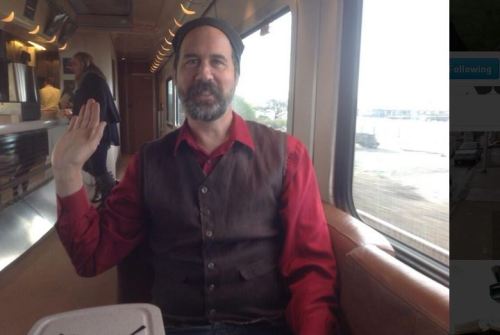 phineas4cobain:from krist’s twitter. amtrak to seattle 11/13/13