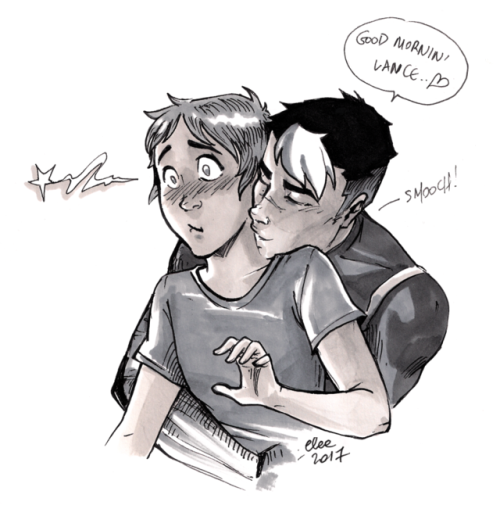 eleedoesart:in which Keith tries to hide his boner(this took me longer than it should, probably due 