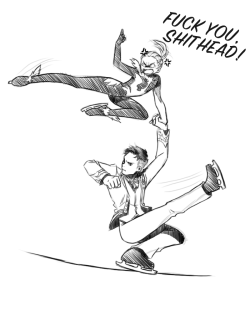 lilienwolf:I think Yurio would love martial arts couple skating à la Ranma ½ (reference used)