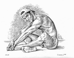 douglassimonson:  Shy Boy, pencil drawing by Douglas Simonson (2004). (This work is available as a limited-edition print on my website.) Douglas Simonson websiteSimonson on EtsySimonson on Fine Art America