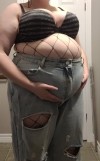 bellybabe:ffs, I ordered these jeans in a 3xl so they would be too big so I could